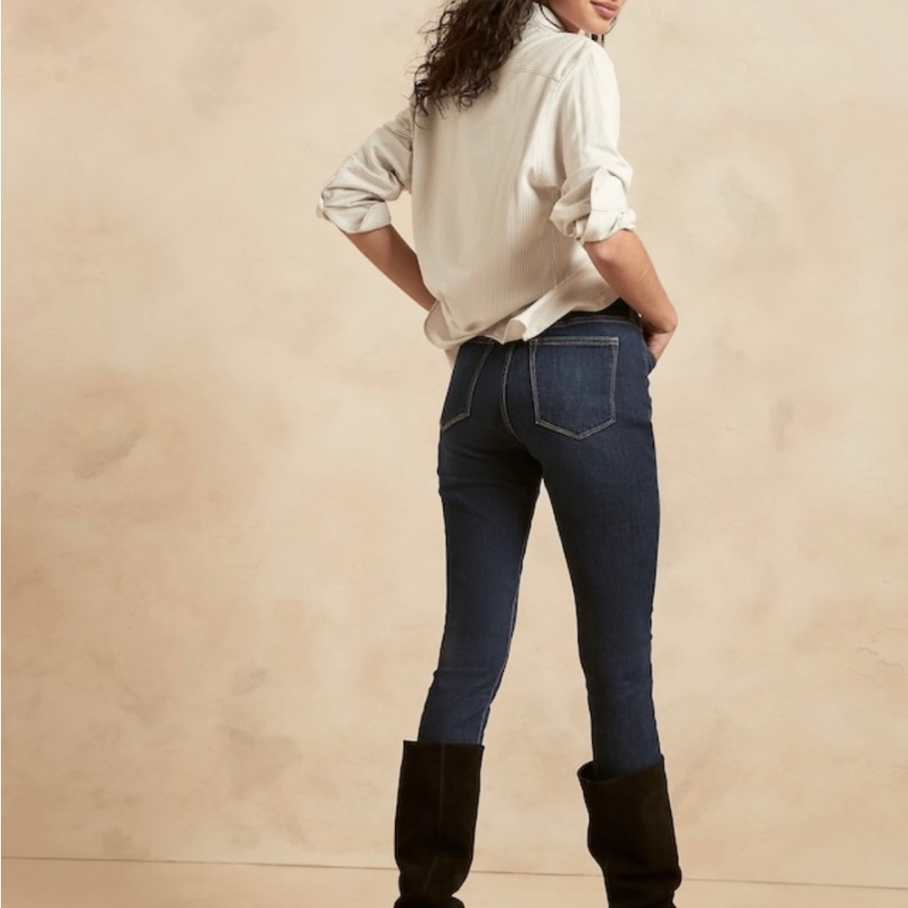 NWT Banana Republic High Rise Skinny Jeans - Picture 2 of 12